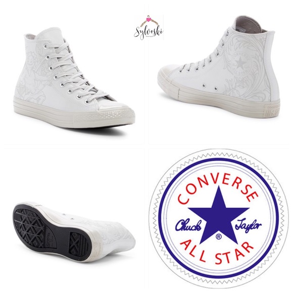 🔥Converse Chuck Taylor All Star HighTop Silver NWT - Picture 3 of 8
